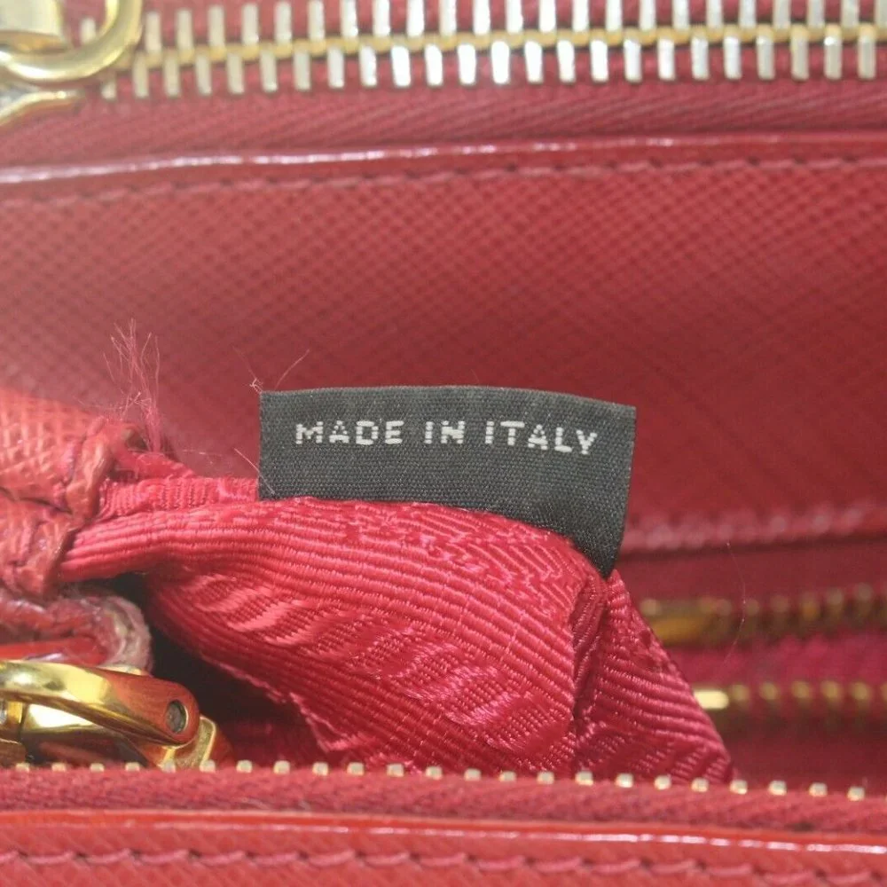 Prada red saffiano